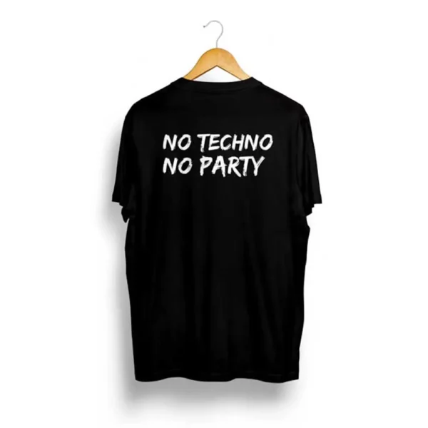 NO TECHNO NO PARTY | Unisex T-Shirt - Image 2