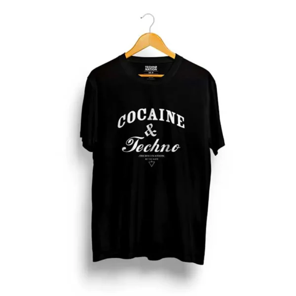 TECHNO & COCAINE | Unisex T-Shirt - Image 2