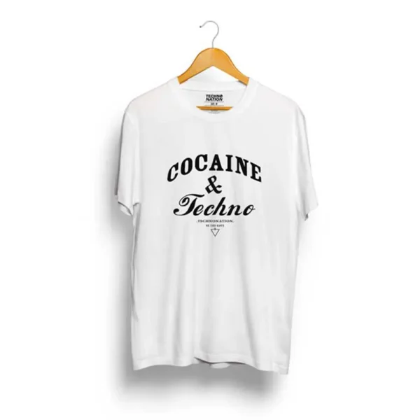 TECHNO & COCAINE | Unisex T-Shirt - Image 4