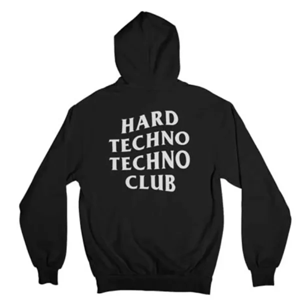 HARD TECHNO TECHNO CLUB | Unisex Hoodie - Image 2