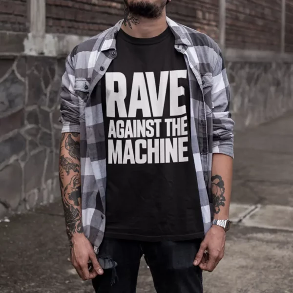 RAVE AGAINST THE MACHINE | Unisex T-Shirt - Image 2