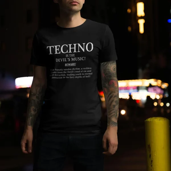 TECHNO IS THE DEVIL MUSIC | Unisex T-Shirt